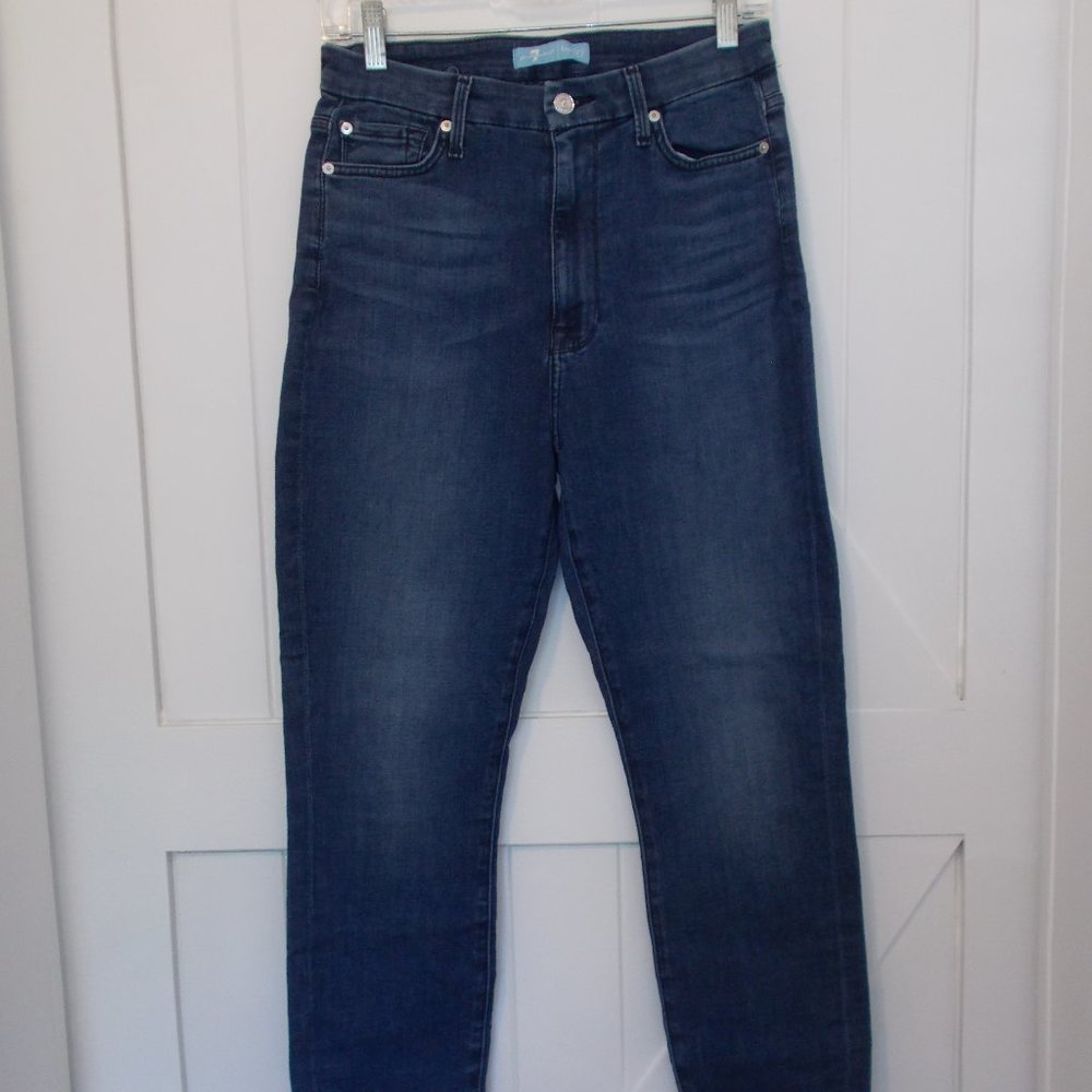 7 For All Mankind B(air) Aubrey Hi Rise Denim Jeans Women's Size 28